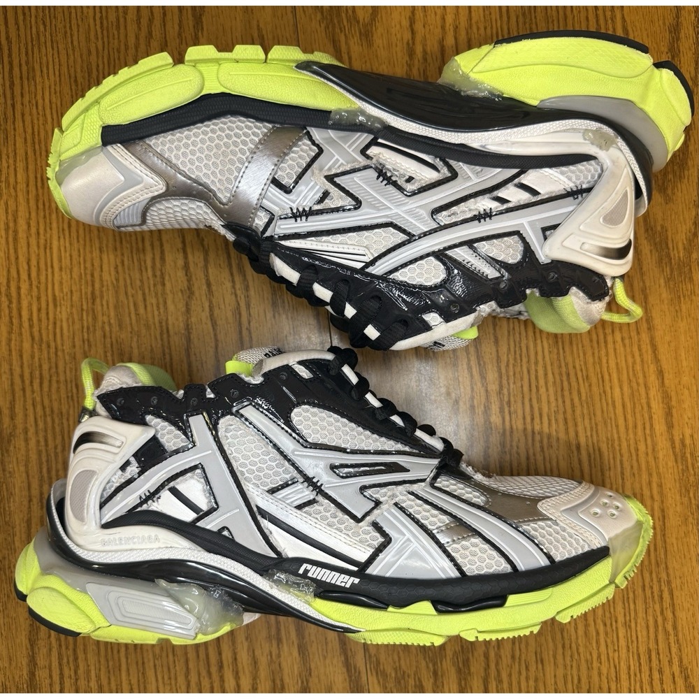 Balenciaga Runner Sneaker (White/Black/Fluo Yellow)